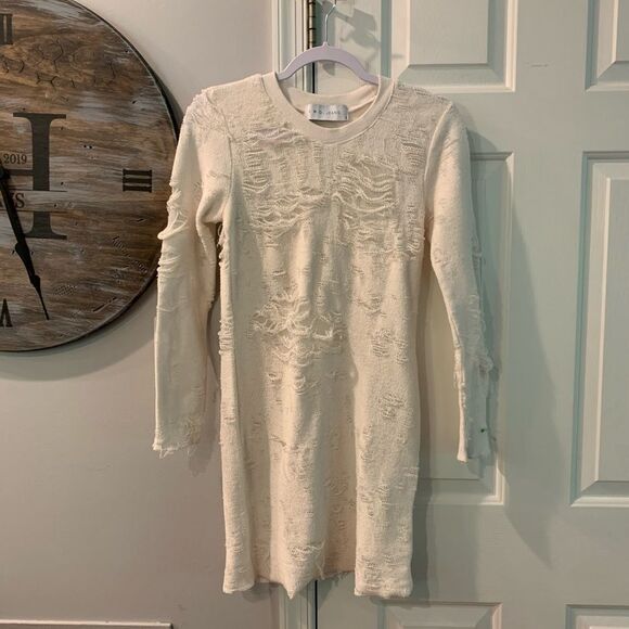 IRO Jeans Shredded Dress sz S - Picture 1 of 9